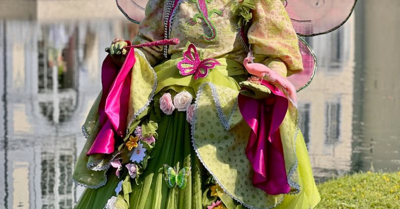 Multi-use Building - A woman dressed in a fairy costume with a flower