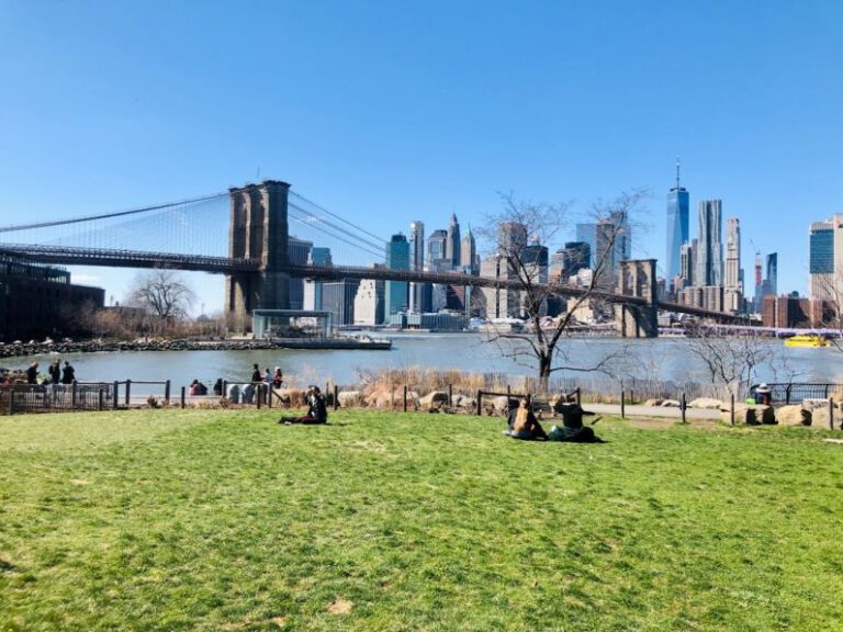 How Does the Brooklyn Bridge Park Blend Urban Space with Nature?