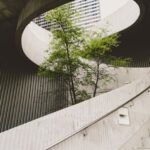 Sustainable Construction - architectural photography of concrete stair