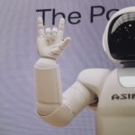 Robotic Safety - Asimo robot doing handsign